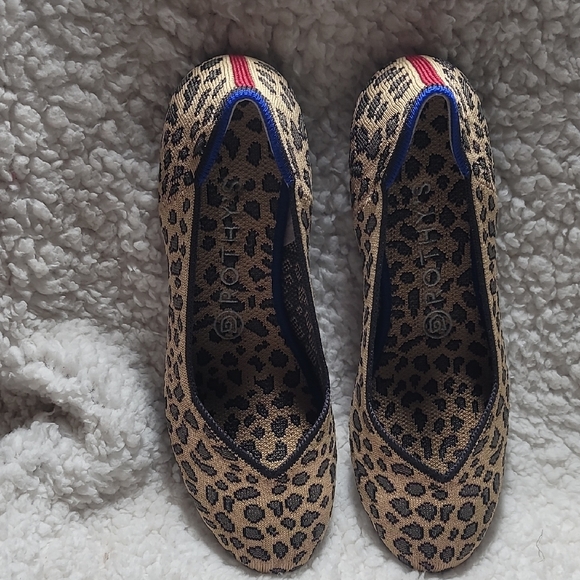 Rothy's Tan and Black Leopard Flats - Picture 4 of 5
